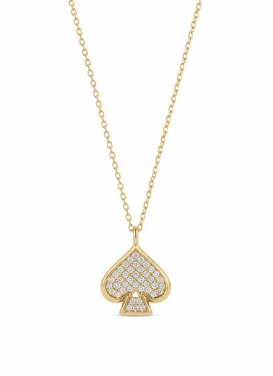 Everyday Spade Pave Mini Pendant