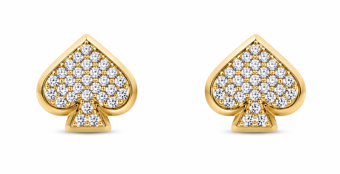 Everyday Spade Pave Studs