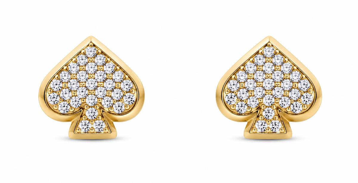 Everyday Spade Pave Studs