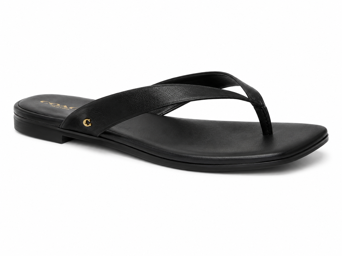 Sandie Smooth Leather Flip Flop Sandal