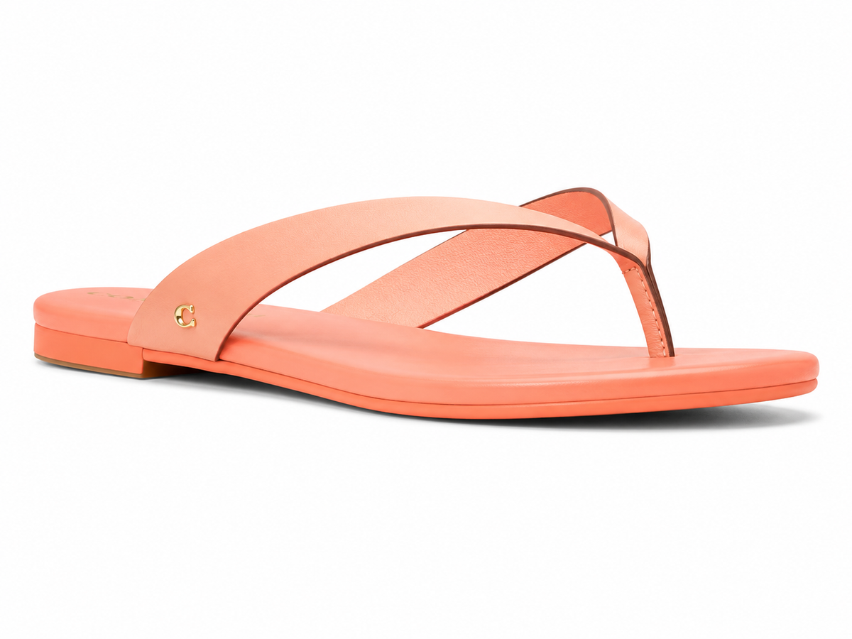 Sandie Smooth Leather Flip Flop Sandal