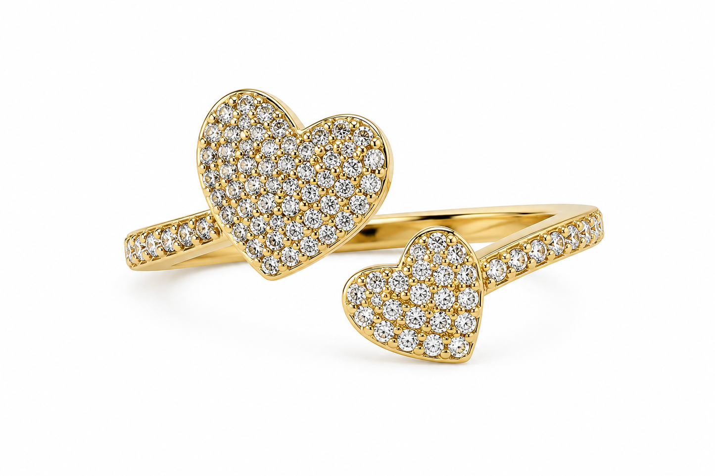 Yours Truly Pave Heart Ring