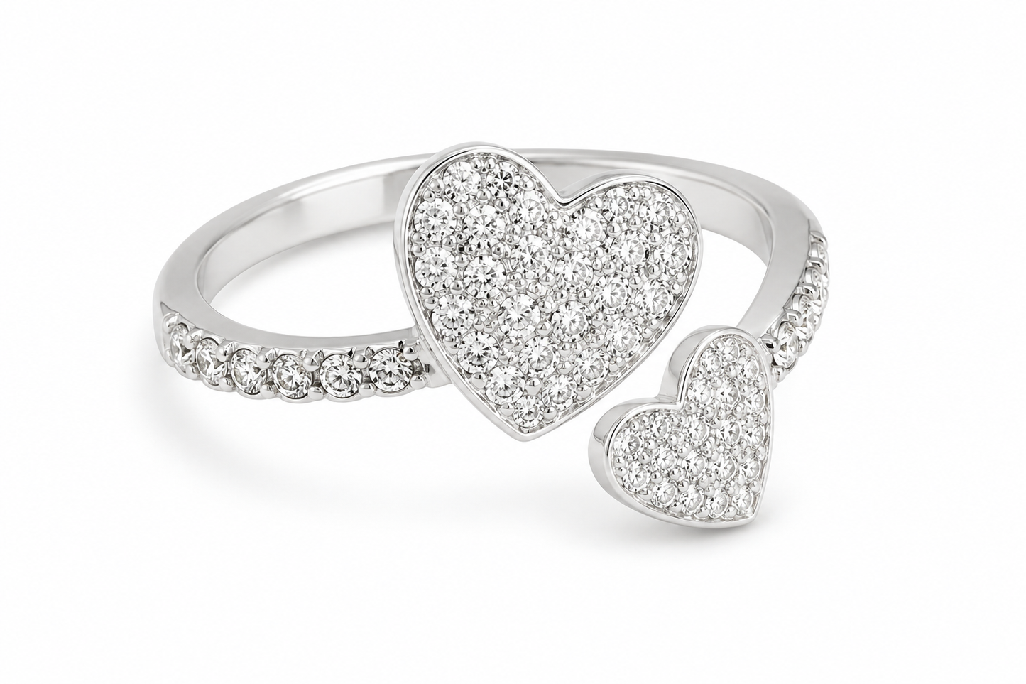 Yours Truly Pave Heart Ring