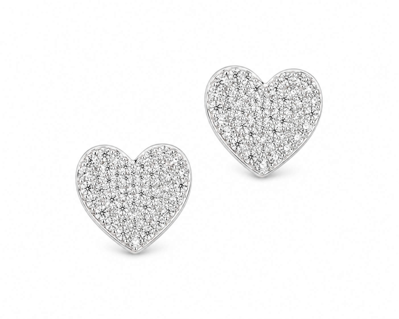 Yours Truly Pave Heart Studs