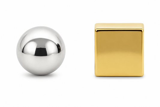 Geo Pop Asymmetrical Studs