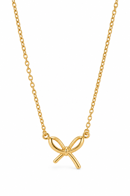 Girlie Pearlie Mini Bow Pendant