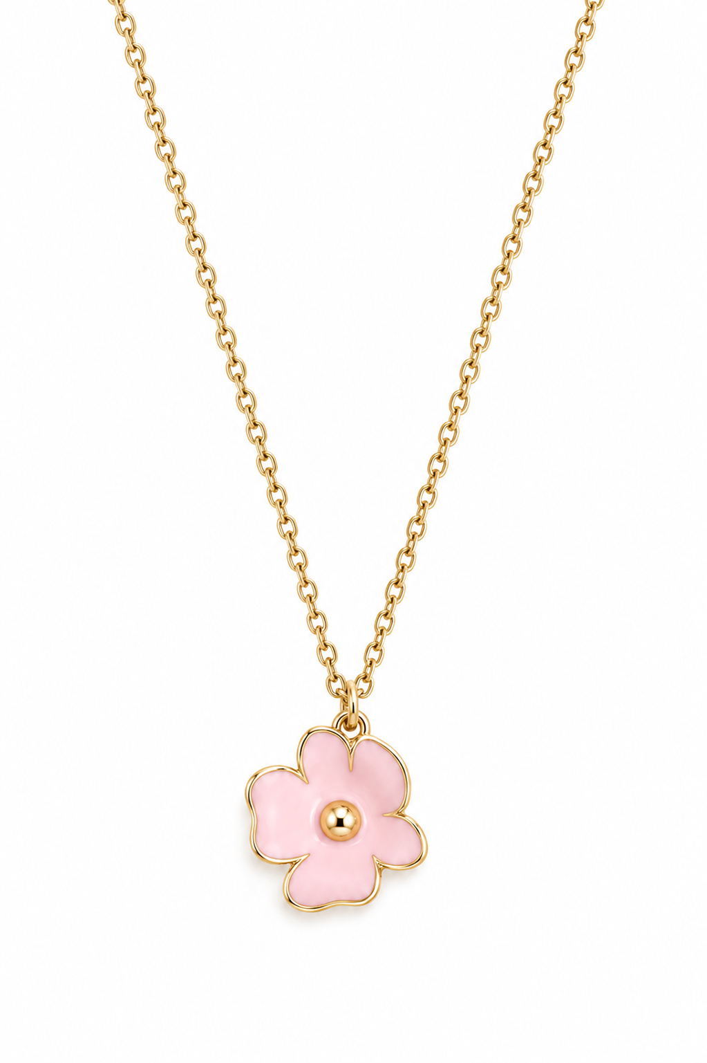 Golden Bloom Flower Pendant