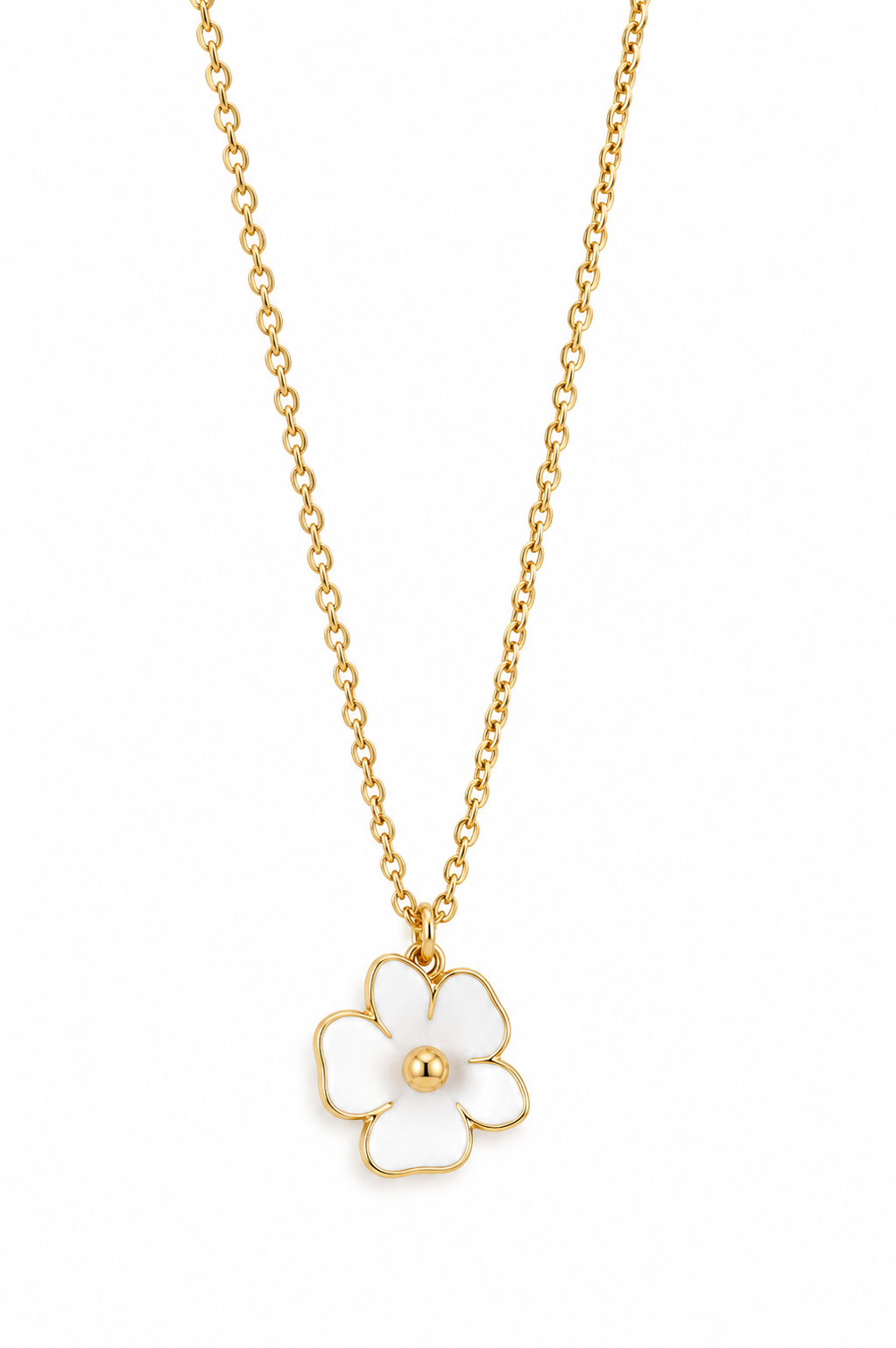 Golden Bloom Flower Pendant