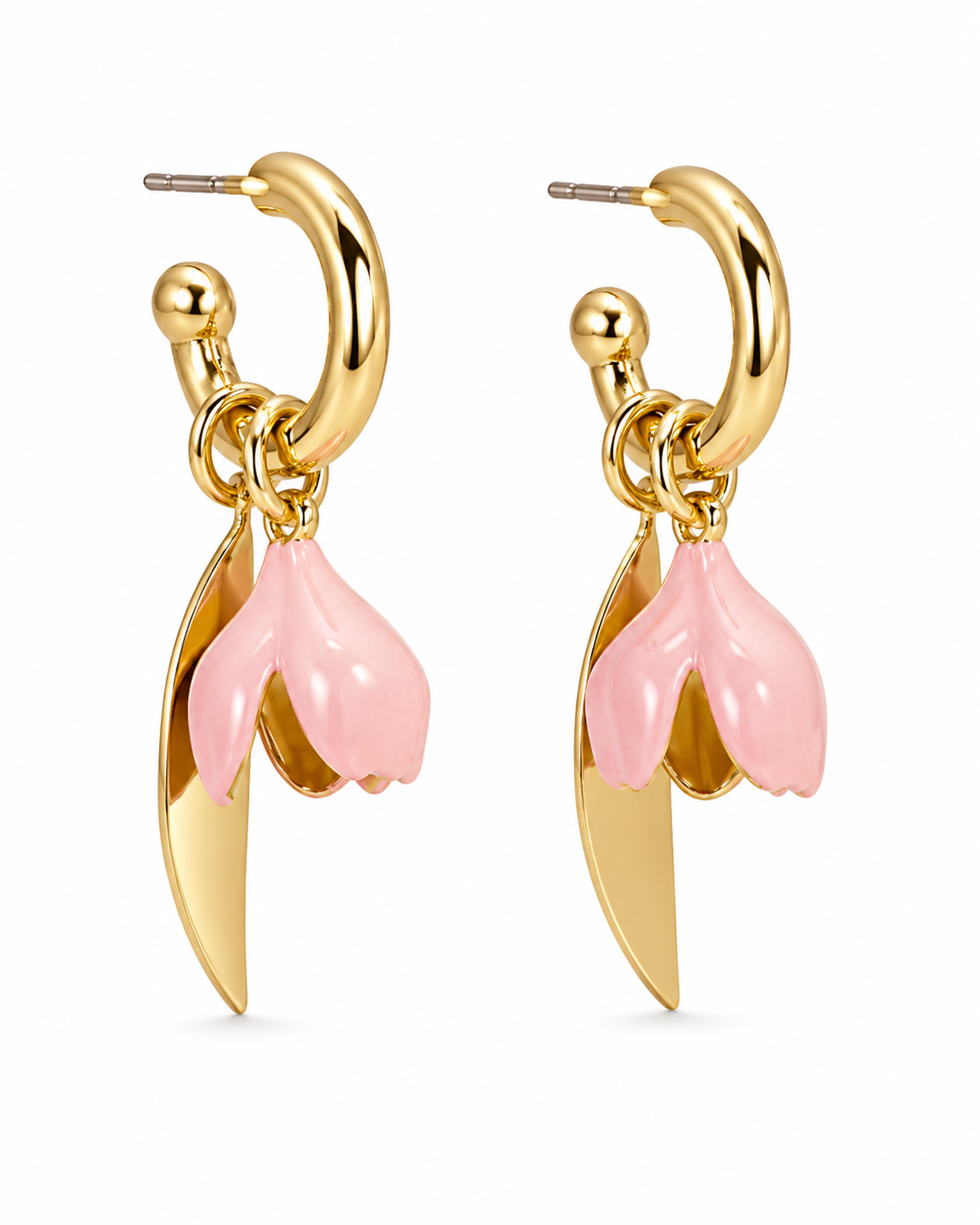 Golden Bloom Drop Earrings