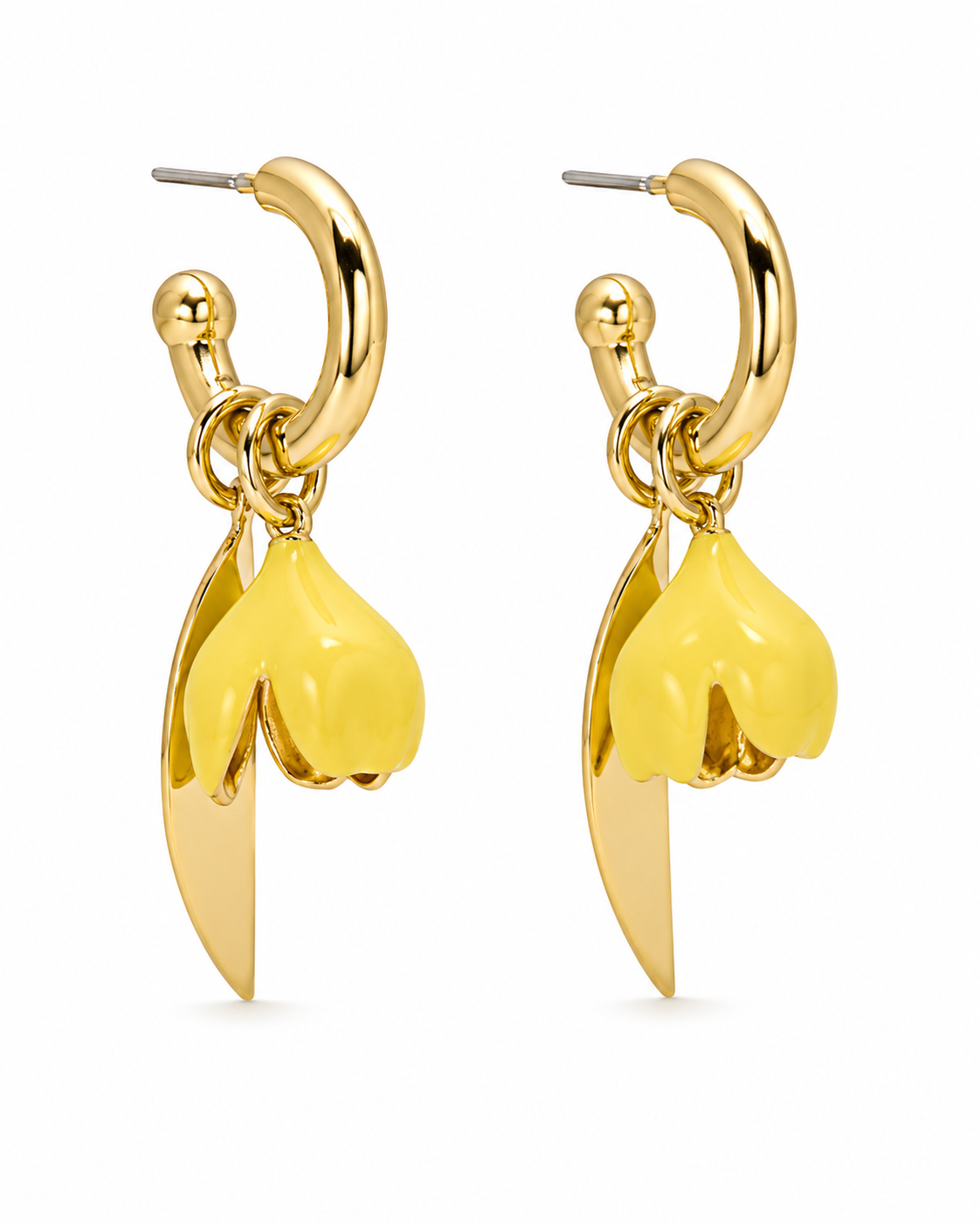 Golden Bloom Drop Earrings