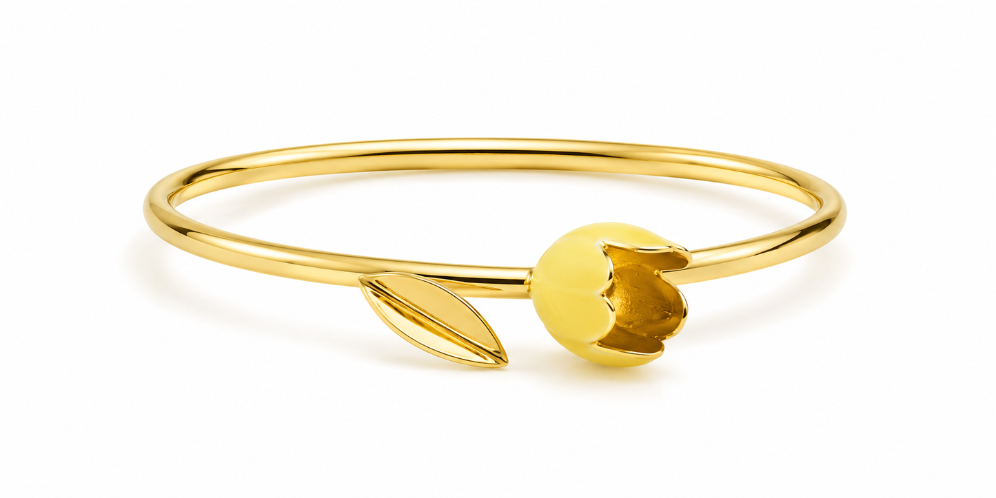 Golden Bloom Bangle