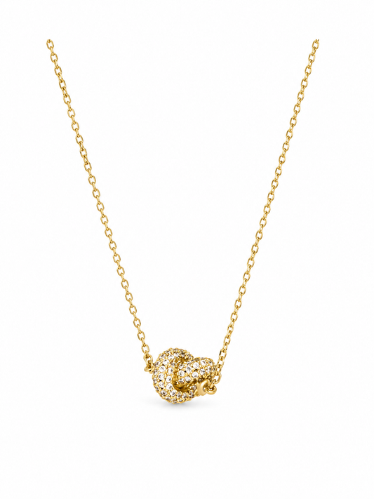 Sailors Knot Pave Mini Pendant