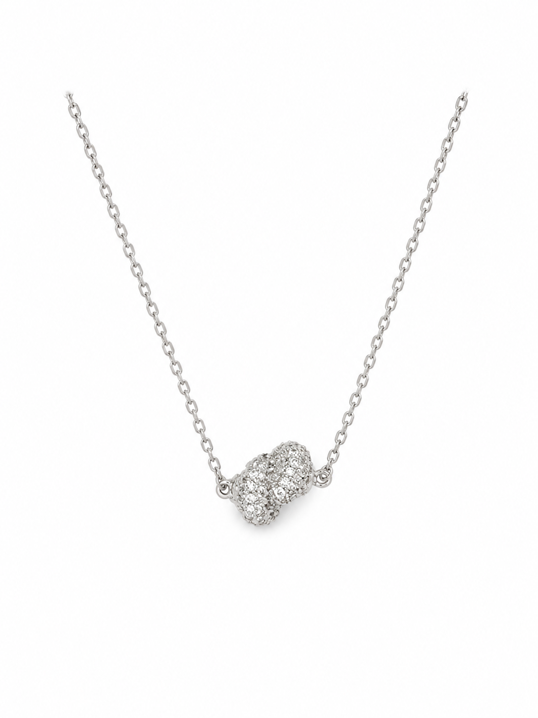 Sailors Knot Pave Mini Pendant