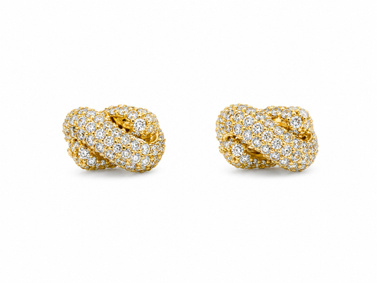 Sailors Knot Pave Studs