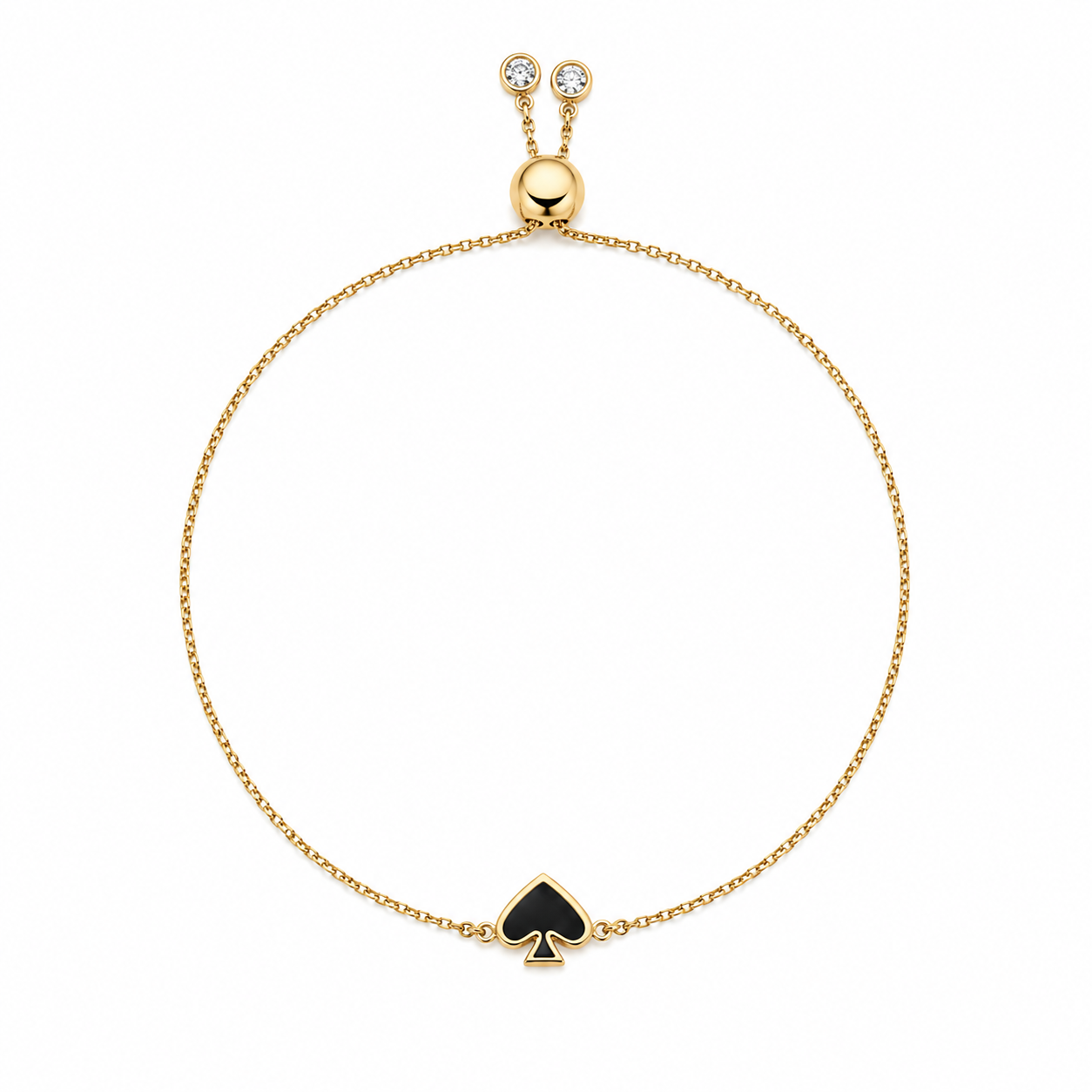 Everyday Spade Enamel Slider Bracelet