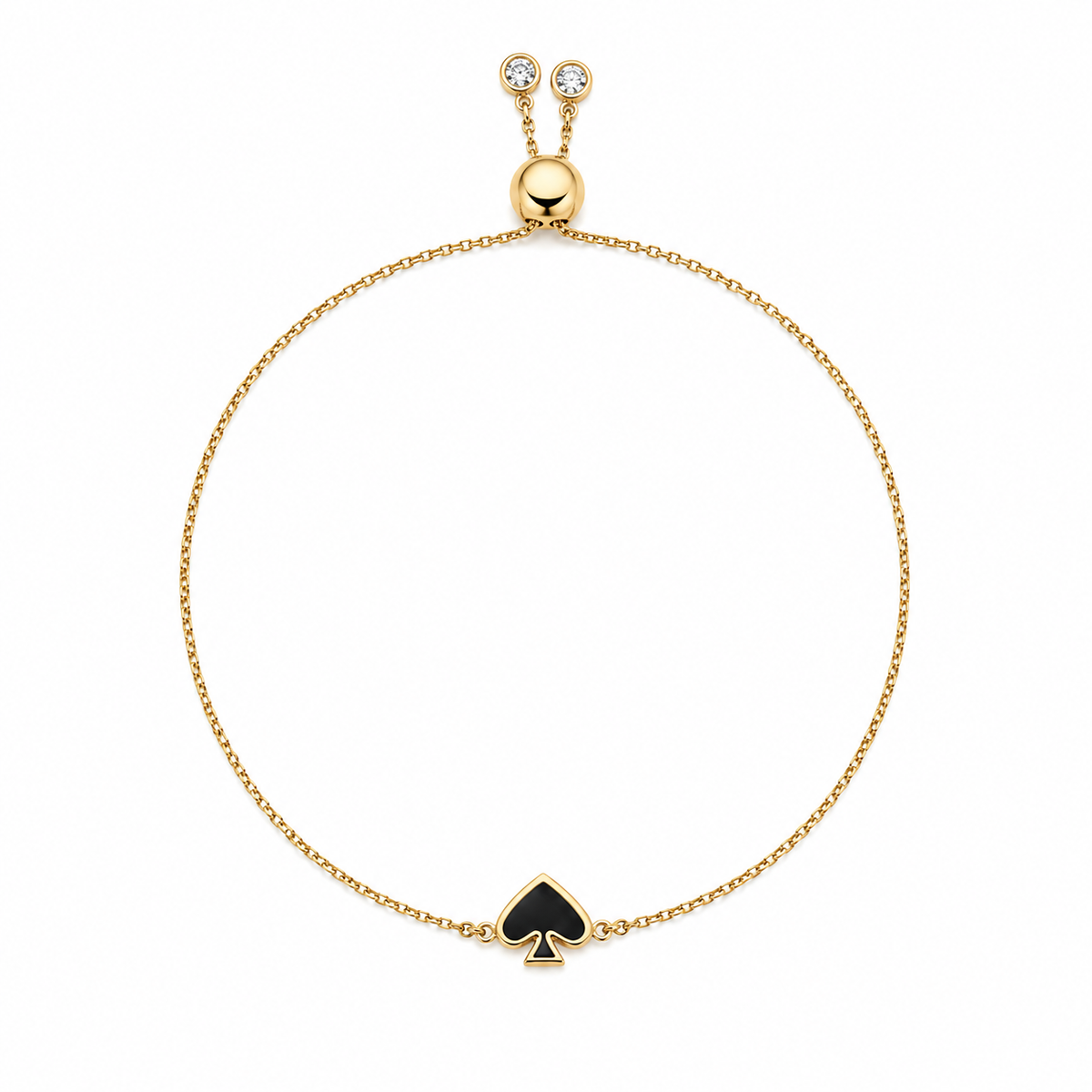 Everyday Spade Enamel Slider Bracelet