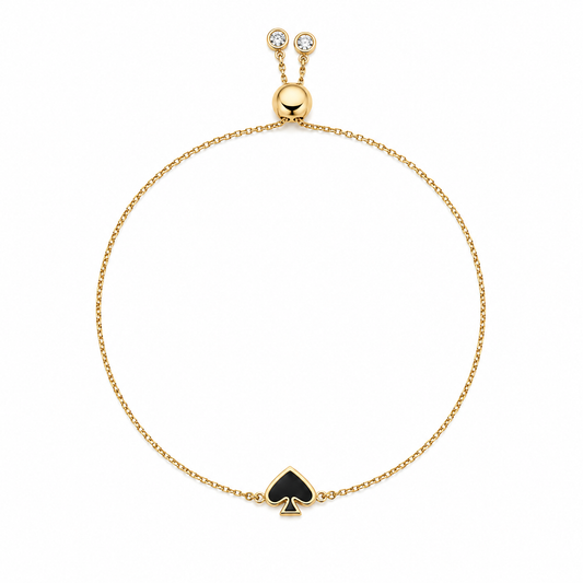 Everyday Spade Enamel Slider Bracelet