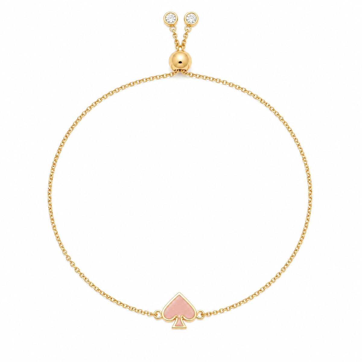 Everyday Spade Enamel Slider Bracelet