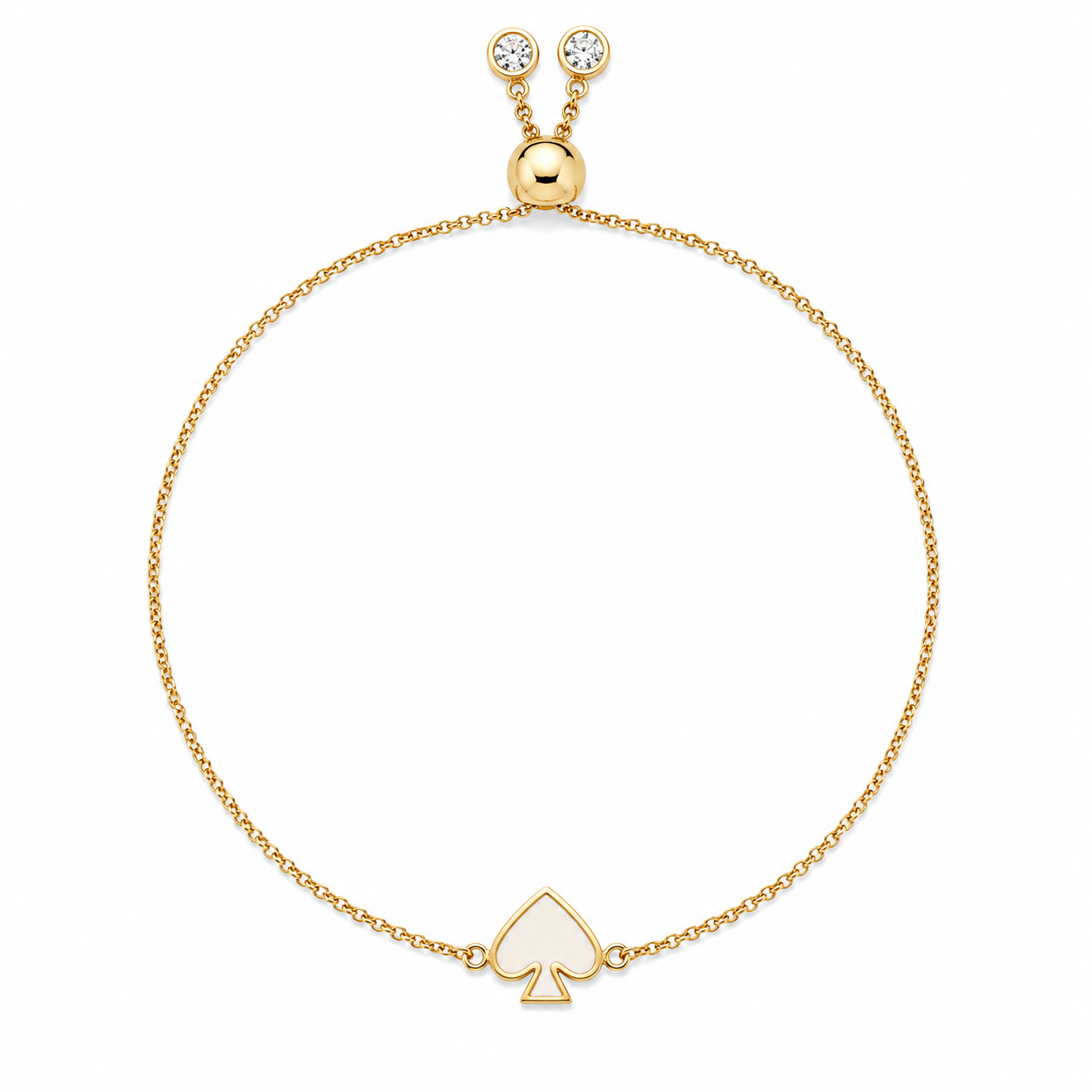Everyday Spade Enamel Slider Bracelet