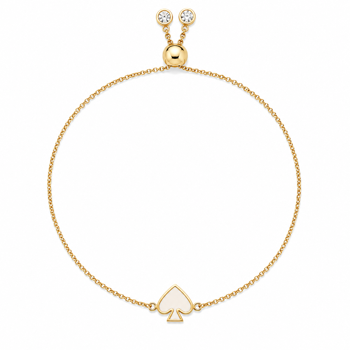 Everyday Spade Enamel Slider Bracelet