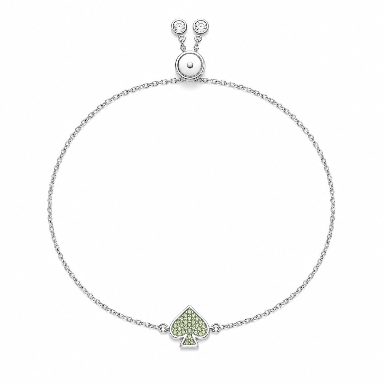 Everyday Spade Pave Slider Bracelet