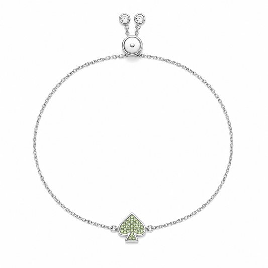 Everyday Spade Pave Slider Bracelet