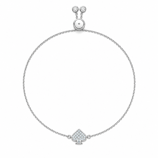 Everyday Spade Pave Slider Bracelet