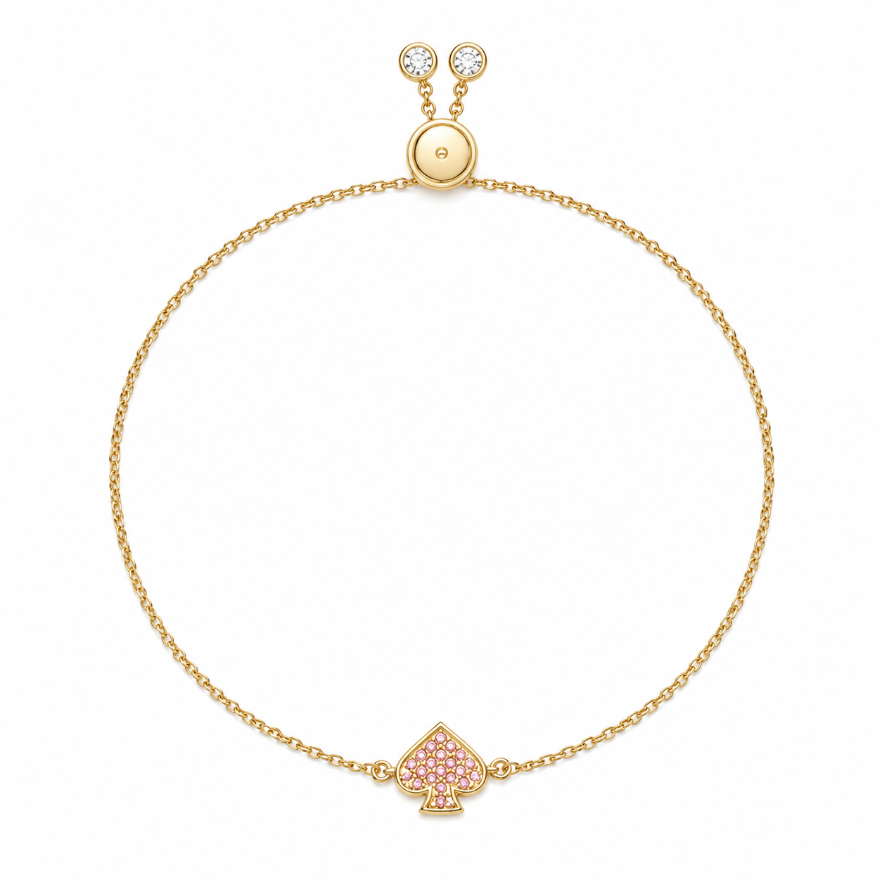Everyday Spade Pave Slider Bracelet