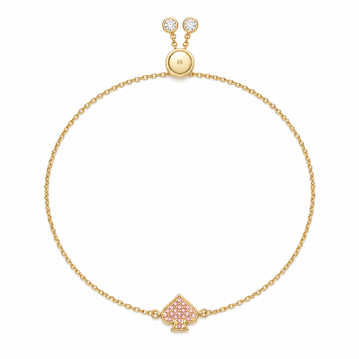 Everyday Spade Pave Slider Bracelet