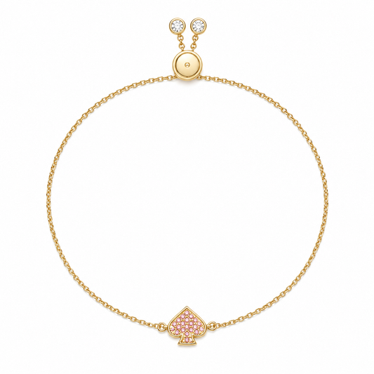 Everyday Spade Pave Slider Bracelet