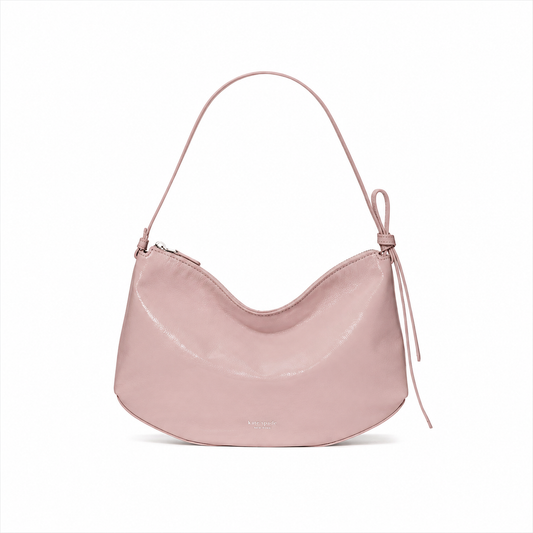 Loop Crinkle Patent Large Shoulder Bag