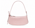 Loop Crinkle Patent Pochette Bag
