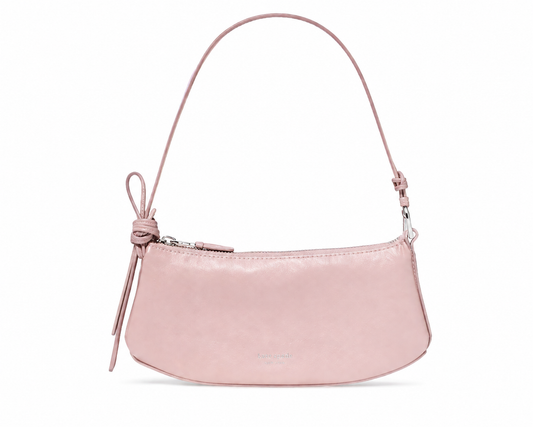 Loop Crinkle Patent Pochette Bag