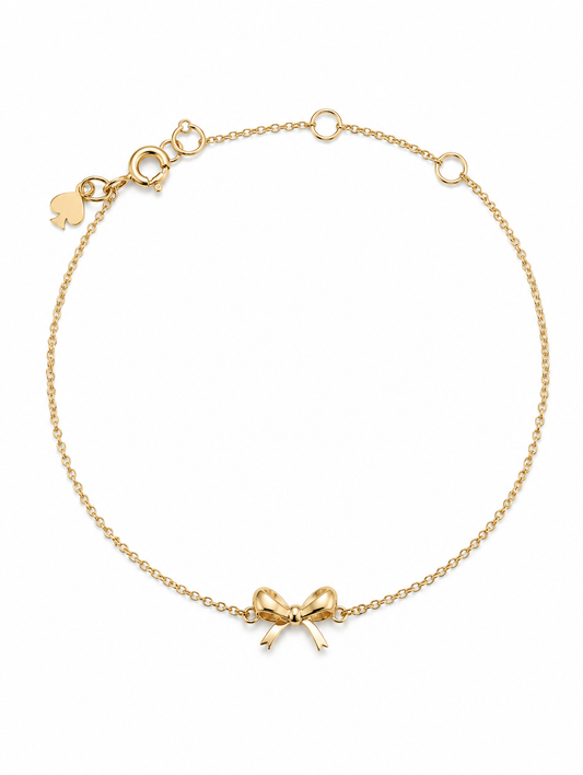 Girlie Pearlie Mini Bow Bracelet