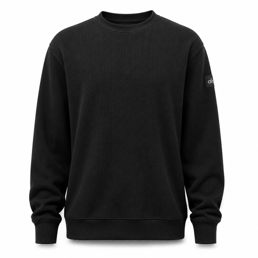 Waffle Lounge Long Sleeve Crew