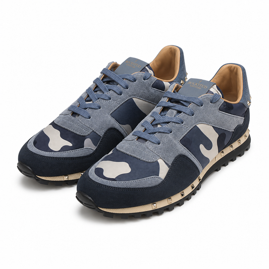 Sneaker Nylon Camouflage Studs Sole