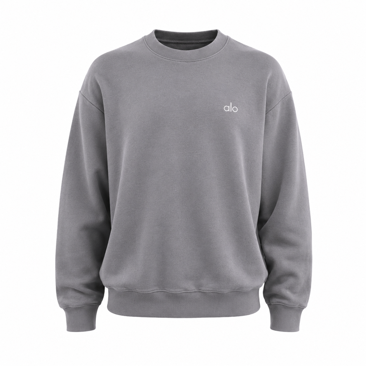 Washed Acco Crew Neck Pullover