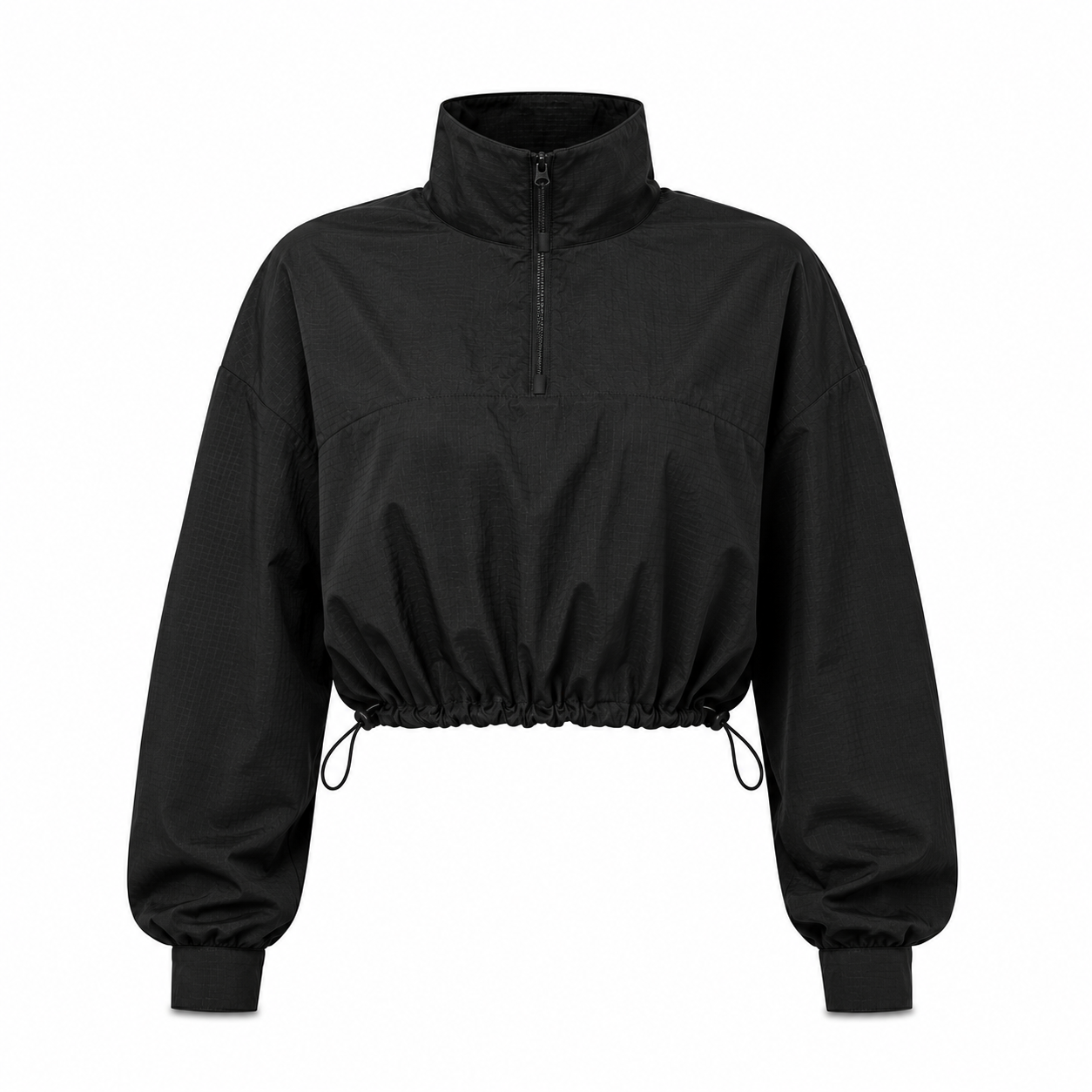Cropped 1/4 Zip Aerial Pullover