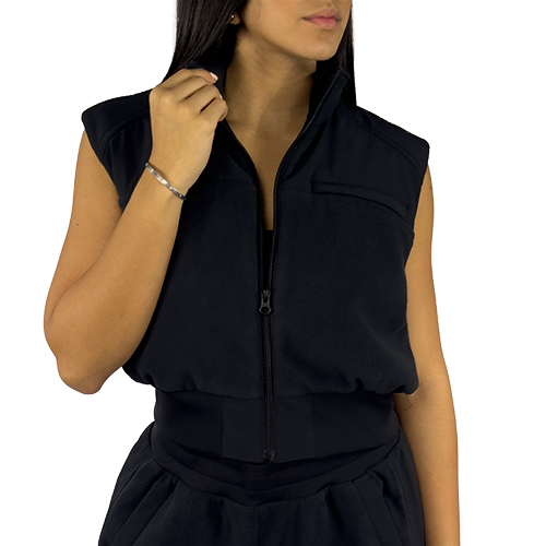 Polar Fleece Wintry Mix Vest