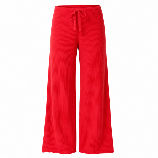 Sweater Knit Mid-Rise Unwind Wide Leg Pa