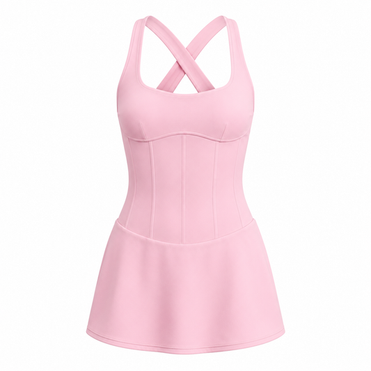 Airbrush Sparks Fly Corset Tennis  Dress