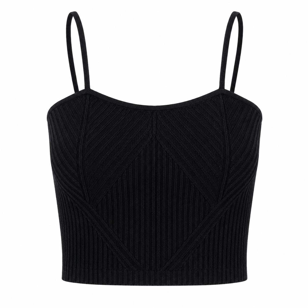 Denim Knit Garter Tank