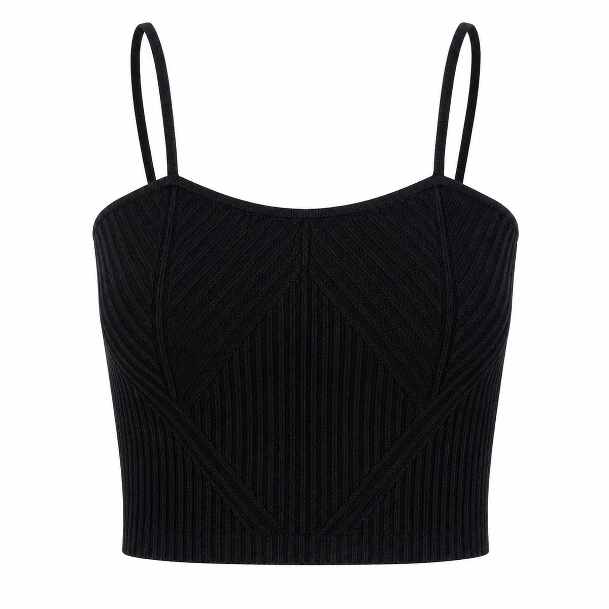 Denim Knit Garter Tank