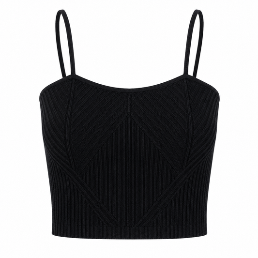 Denim Knit Garter Tank