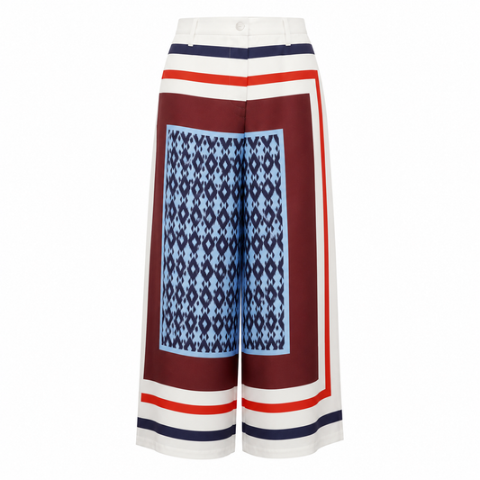Printed Pants In Silk