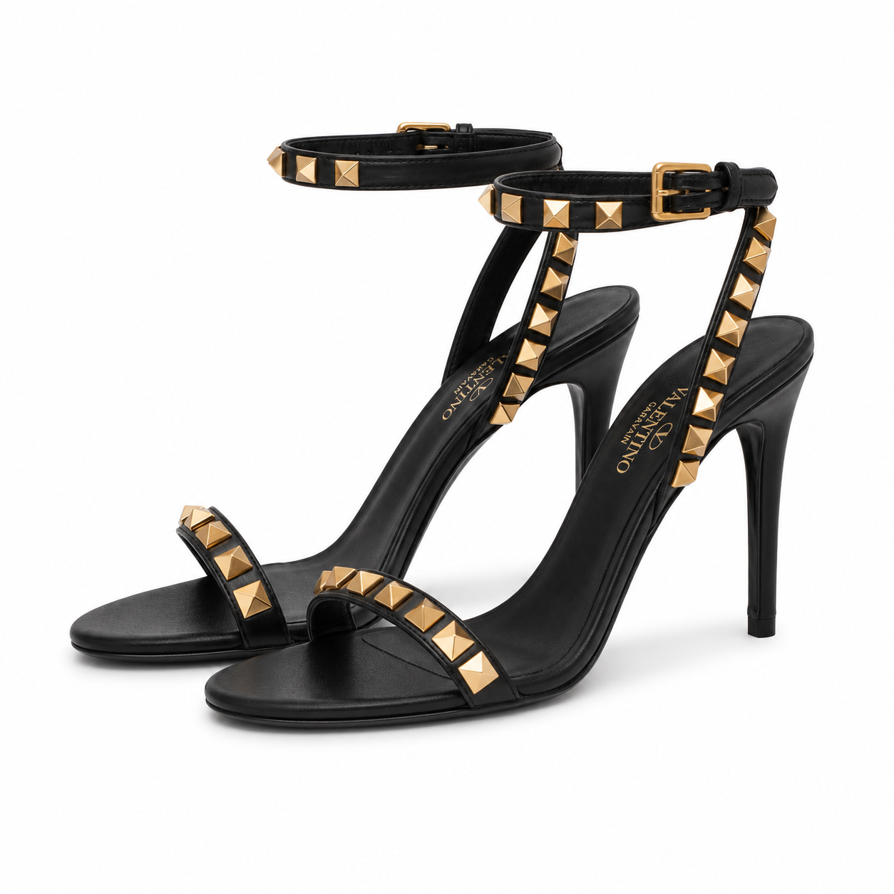 Rockstud Ankle Strap Sandal T.100