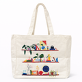 Charmed Library Canvas Book Tote