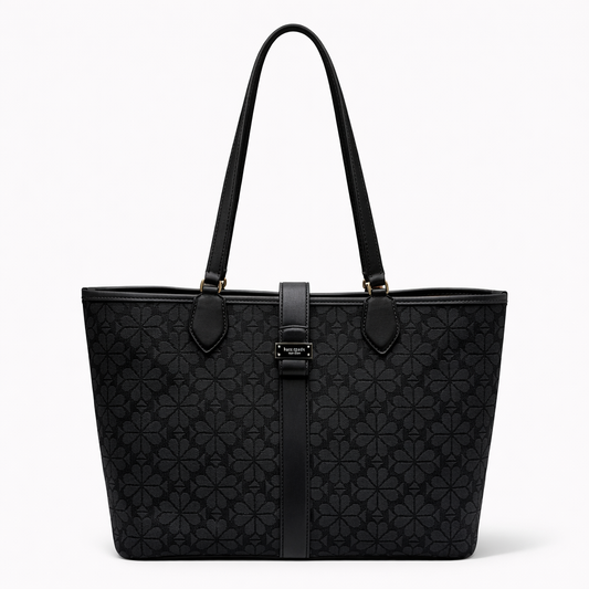 Spade Flower Jacquard Medium Open Tote