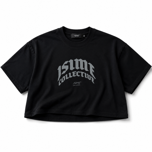Jsc Forever Goth Crop T-Shirt Black