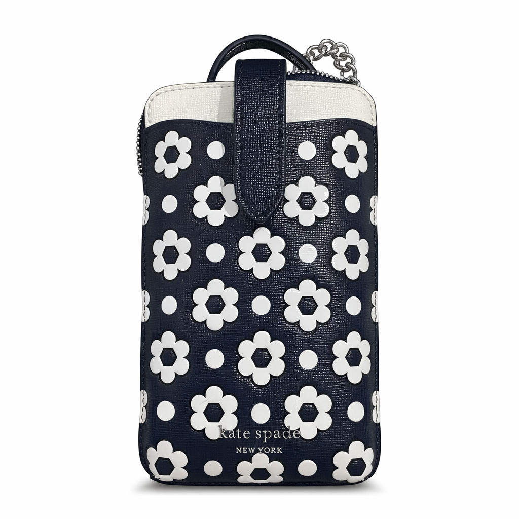 Morgan Daisy Dot Embossed Saffiano Leath
